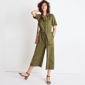 Madewell Wide Leg Cropped Jumpsuit